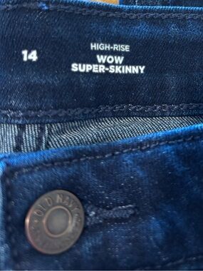 Old Navy Women's WOW Super-Skinny Jeans - Dark Blue Indigo